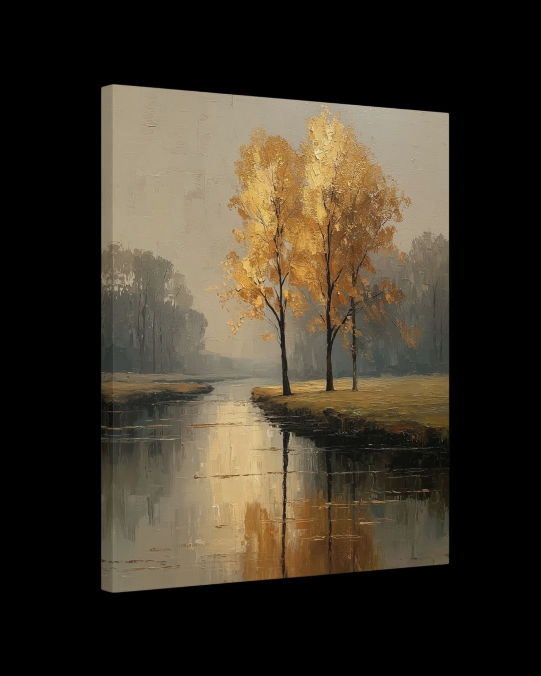 "Golden Grove" - Autumn Fall Landscape Canvas Wall Art Print