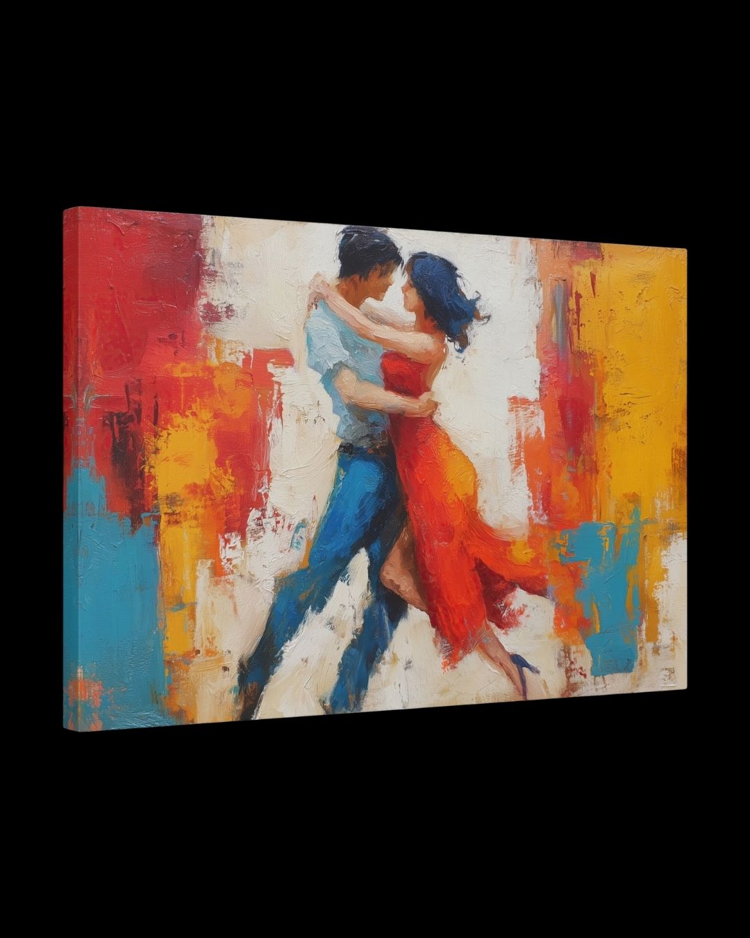 "Heat Between Us" - Romantic Dance Canvas Art