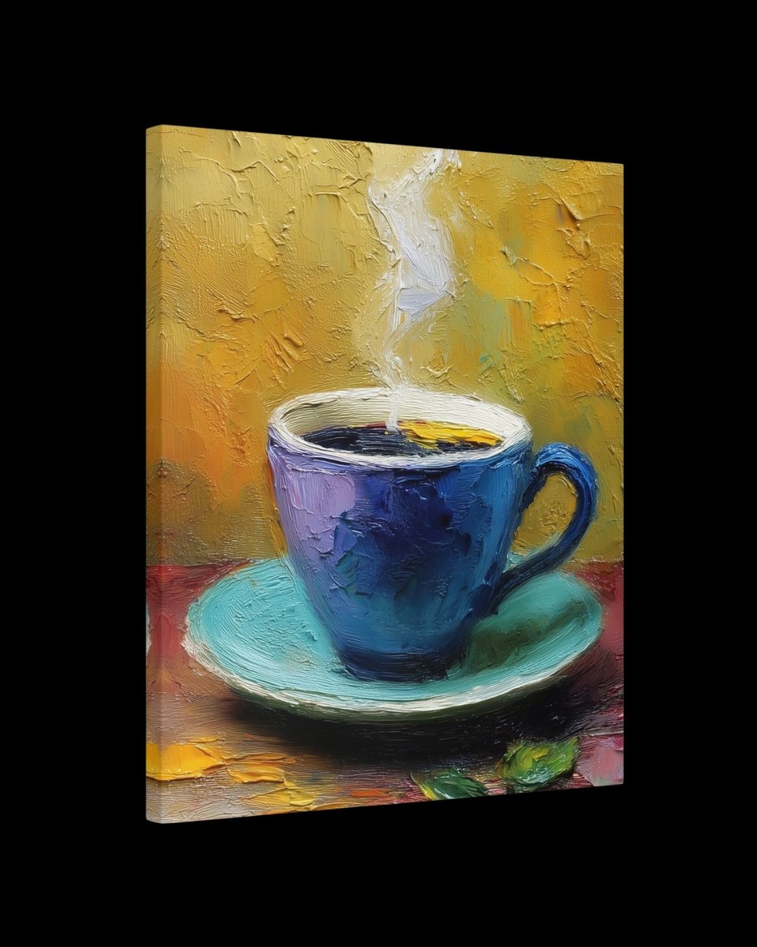 “Morning Brew” - Painterly Texture Canvas Art Print