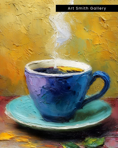 “Morning Brew” - Painterly Texture Canvas Art Print