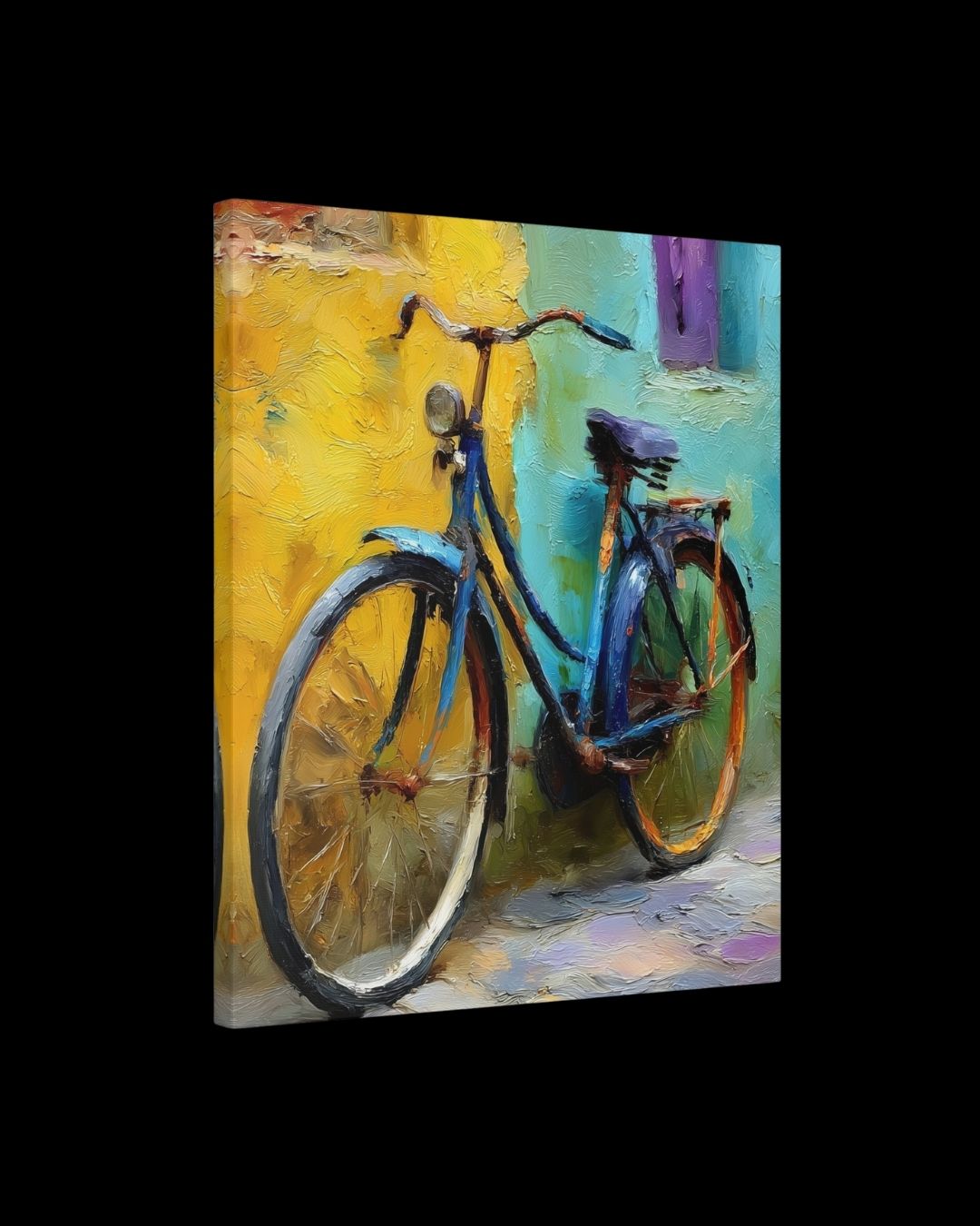 “Resting Ride” - Painterly Texture Canvas Art Print