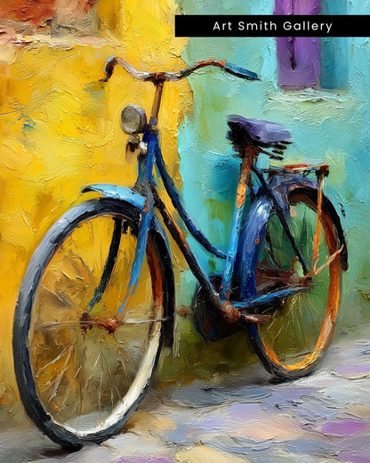 “Resting Ride” - Painterly Texture Canvas Art Print
