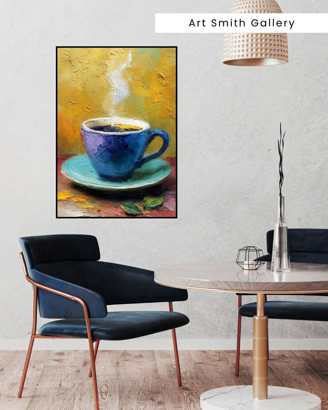 “Morning Brew” - Painterly Texture Canvas Art Print