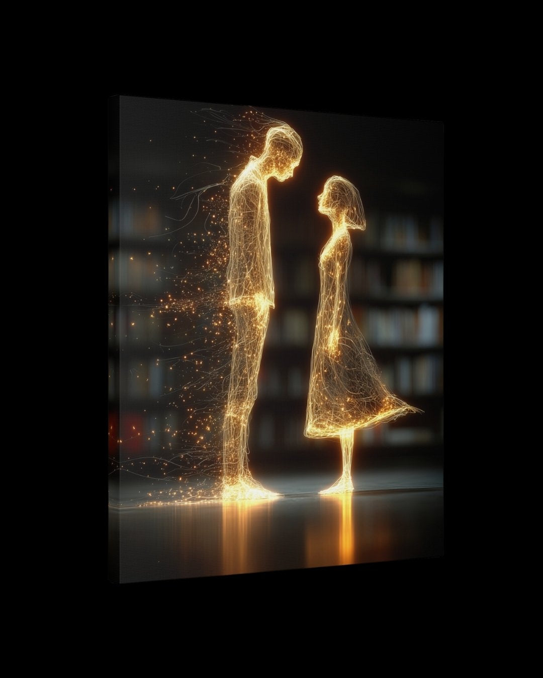 “Lightbound” - Glowing Love Decor, Canvas Art Print