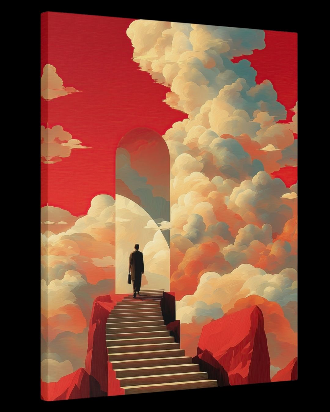 "Portals of Wonder" - Dreamlike Surreal Canvas Wall Art Print