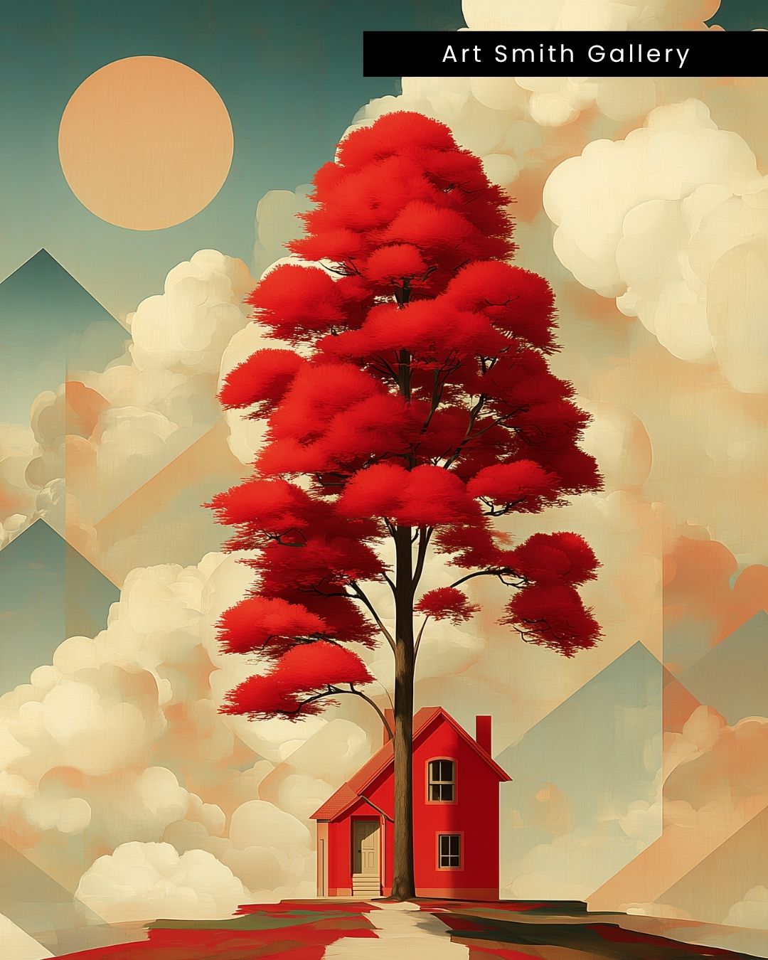 "Roots of Reverie" - Dreamlike Surreal Canvas Wall Art Print