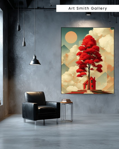 "Roots of Reverie" - Dreamlike Surreal Canvas Wall Art Print