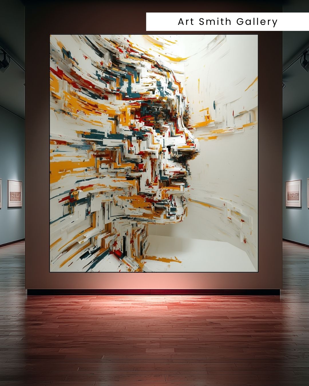 "Restless Mind" - Vibrant Abstract Canvas Wall Art Print