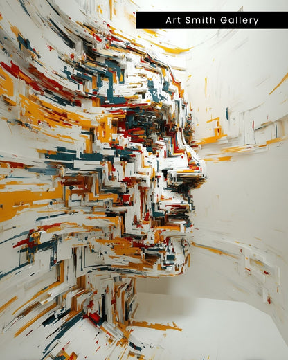 "Restless Mind" - Vibrant Abstract Canvas Wall Art Print
