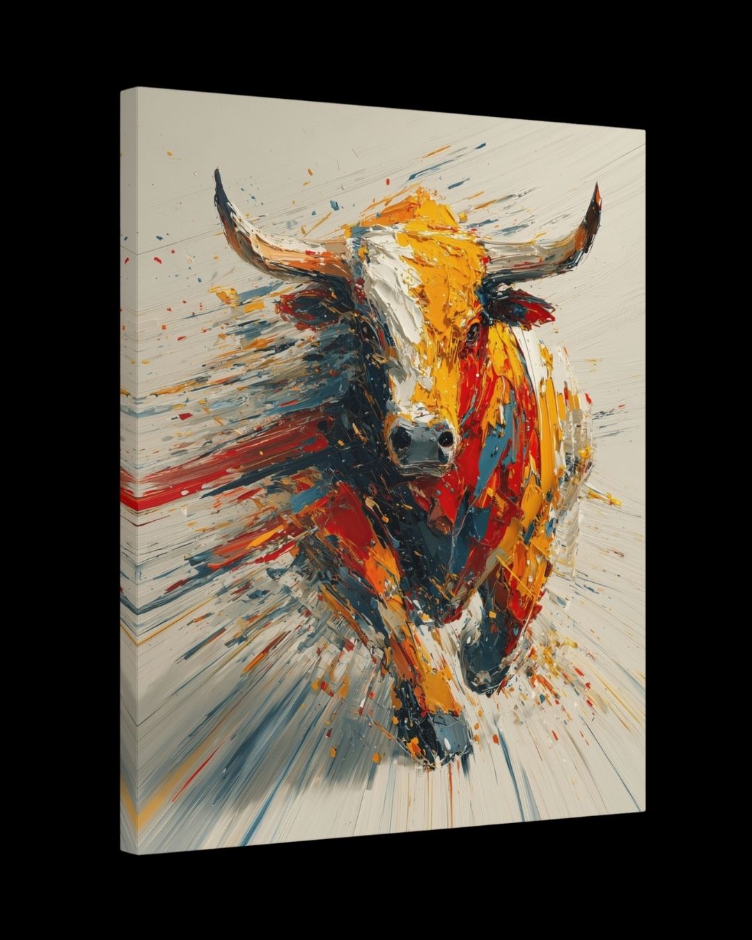 "Spirit Of Strength" - Vibrant Abstract Canvas Wall Art Print