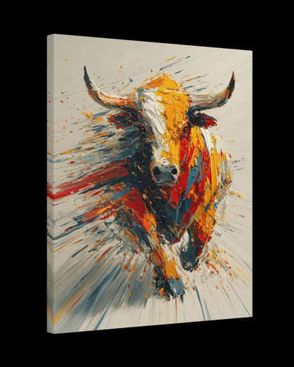 "Spirit Of Strength" - Vibrant Abstract Canvas Wall Art Print