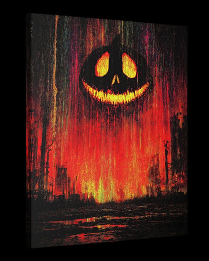 "Emberfall Hollow" - Halloween Surreal Canvas Wall Art Print
