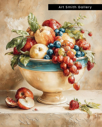 "Nature’s Palette" - Mediterranean Fine Art Canvas Wall Art Print