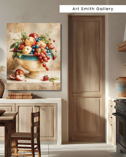 "Nature’s Palette" - Mediterranean Fine Art Canvas Wall Art Print